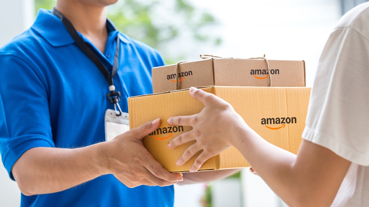 Amazon delivery arriving at your doorstep