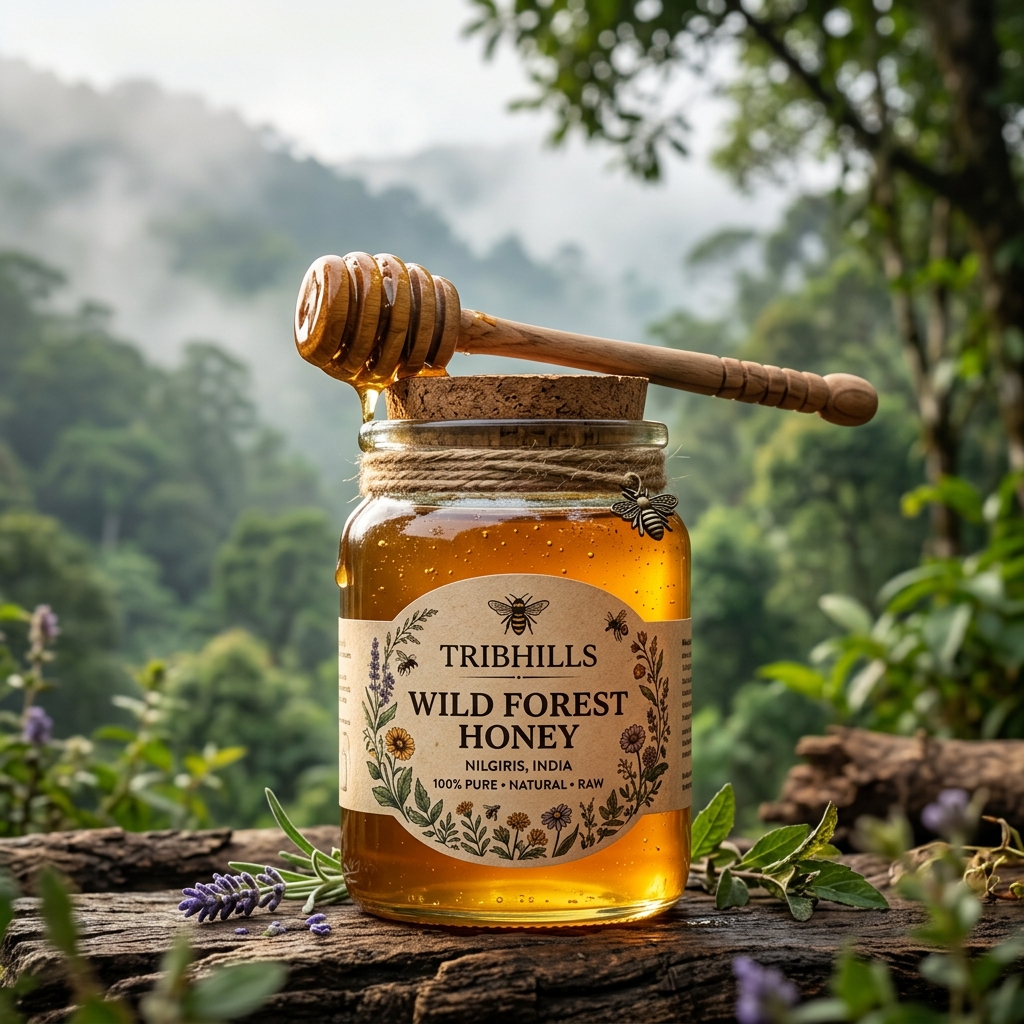 TribHills Wild Forest Honey